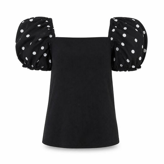 Womens UK Size 10 New Look Black Basic Blouse