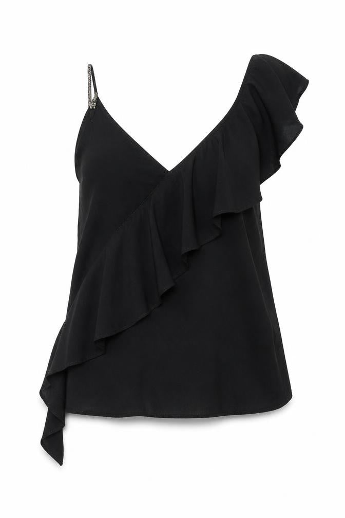 Womens UK Size 10 NEXT Black Basic Blouse
