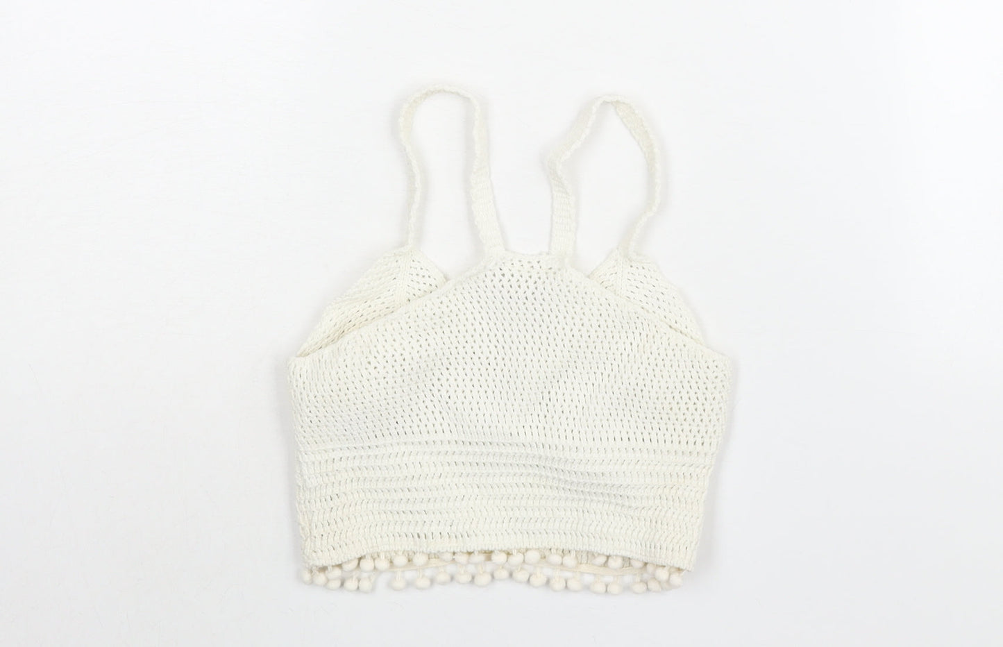 Womens UK Size 8 River Island Ivory Vest Jumper