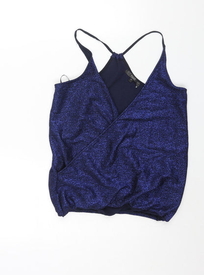 Womens UK Size 6 NEXT Blue Camisole Blouse