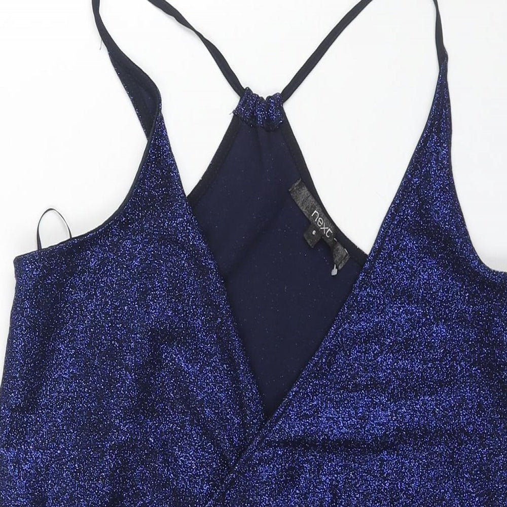 Womens UK Size 6 NEXT Blue Camisole Blouse