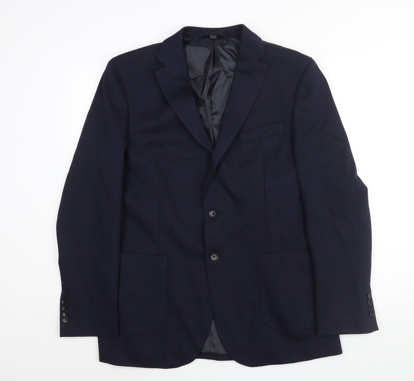Mens UK Size 42 Marks and Spencer Regular Blue Suit Jacket