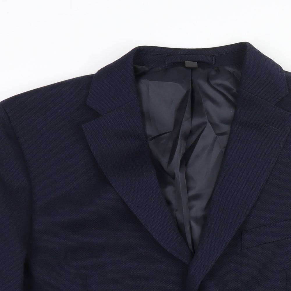 Mens UK Size 42 Marks and Spencer Regular Blue Suit Jacket