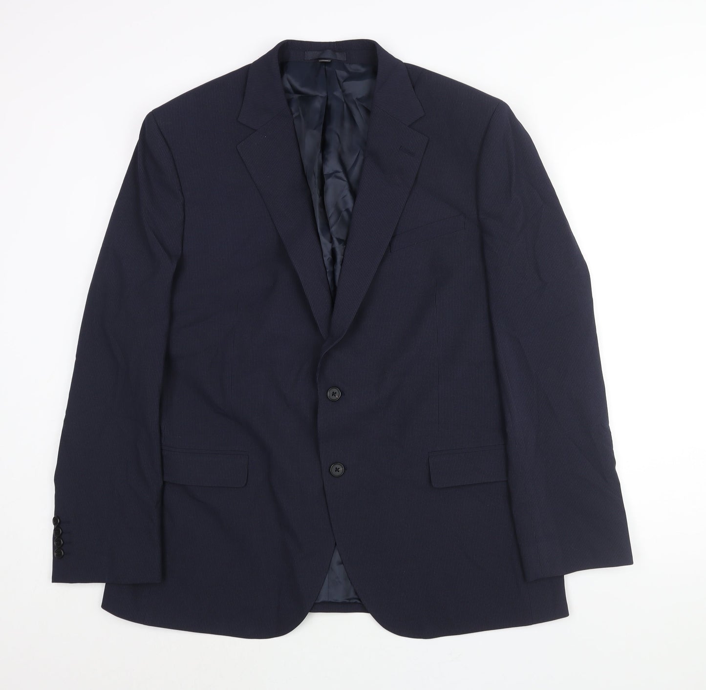 Mens UK Size 44 Marks and Spencer Regular Blue Suit Jacket