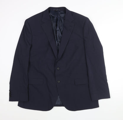 Mens UK Size 44 Marks and Spencer Regular Blue Suit Jacket