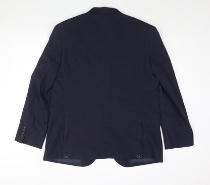 Mens UK Size 44 Marks and Spencer Regular Blue Suit Jacket