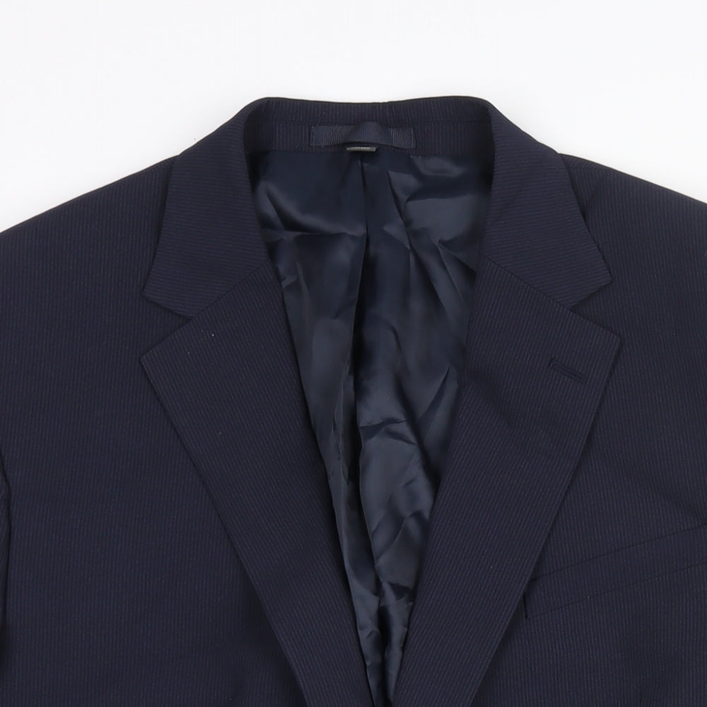 Mens UK Size 44 Marks and Spencer Regular Blue Suit Jacket
