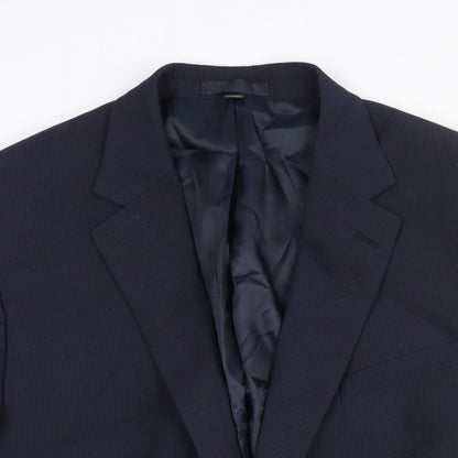 Mens UK Size 44 Marks and Spencer Regular Blue Suit Jacket