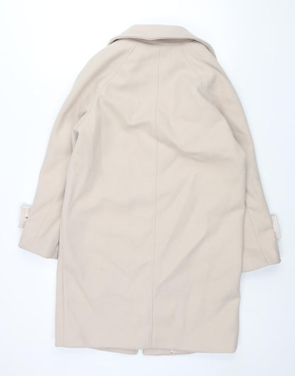 Womens UK Size XS Marks and Spencer Ivory Overcoat
