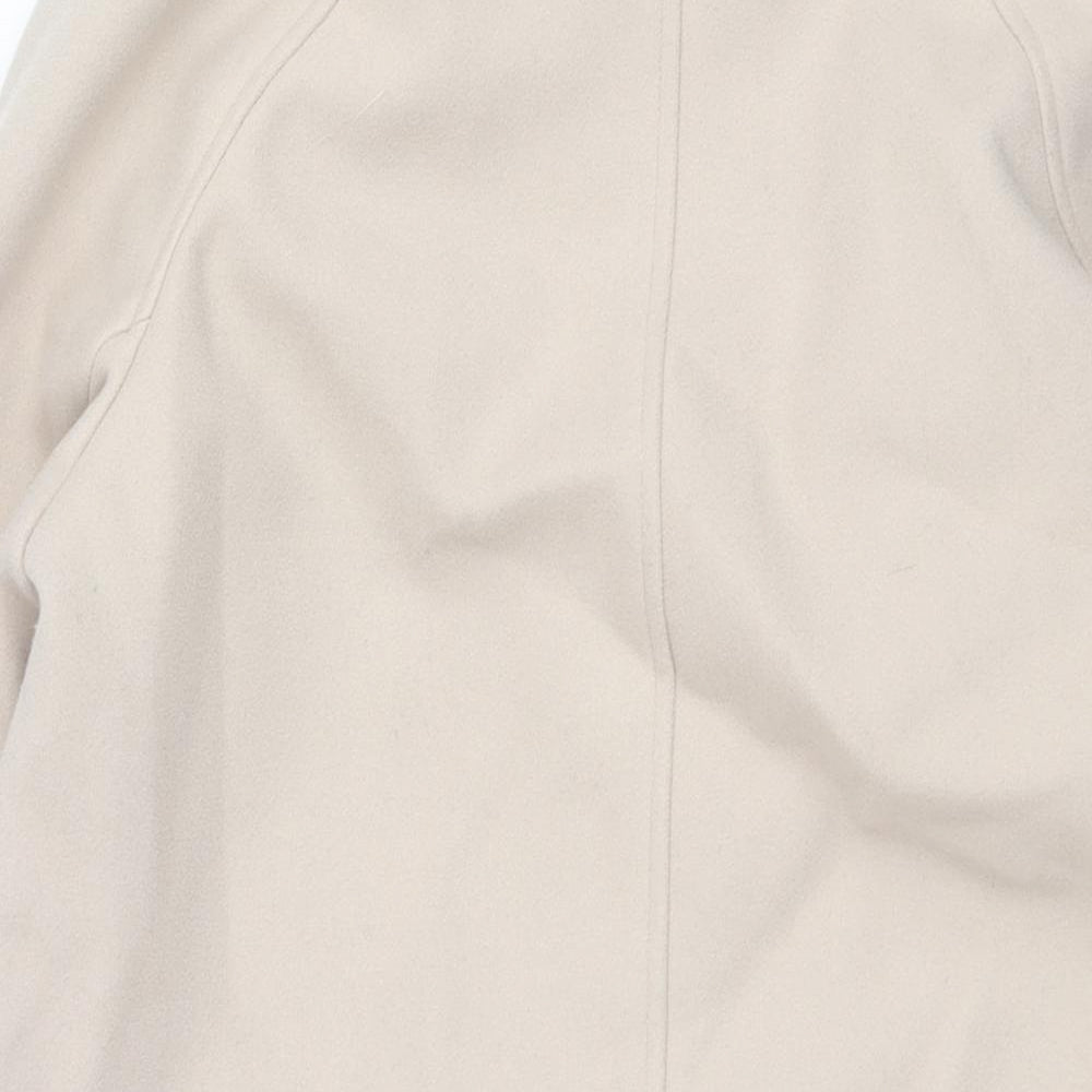 Womens UK Size XS Marks and Spencer Ivory Overcoat