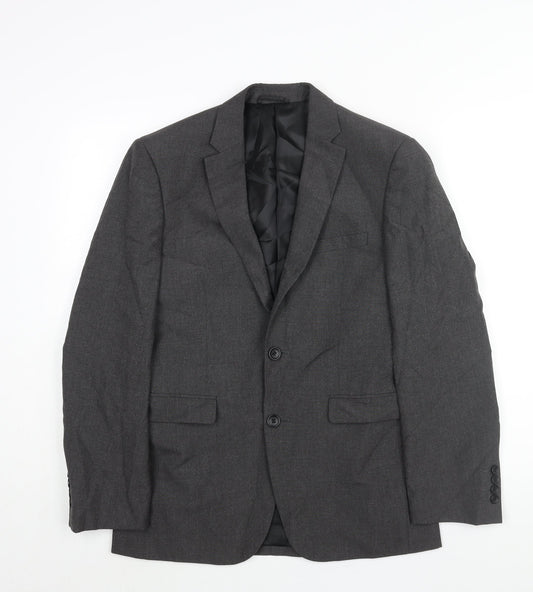 Mens UK Size 36 Burton Regular Grey Suit Jacket