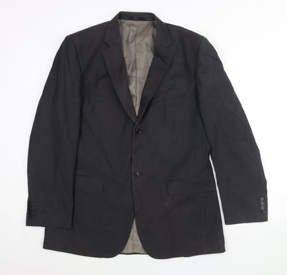 Mens UK Size 42 Linea Regular Black Suit Jacket