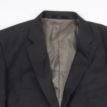 Mens UK Size 42 Linea Regular Black Suit Jacket