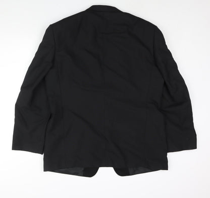 Mens UK Size 44 St Michael Regular Black Suit Tuxedo