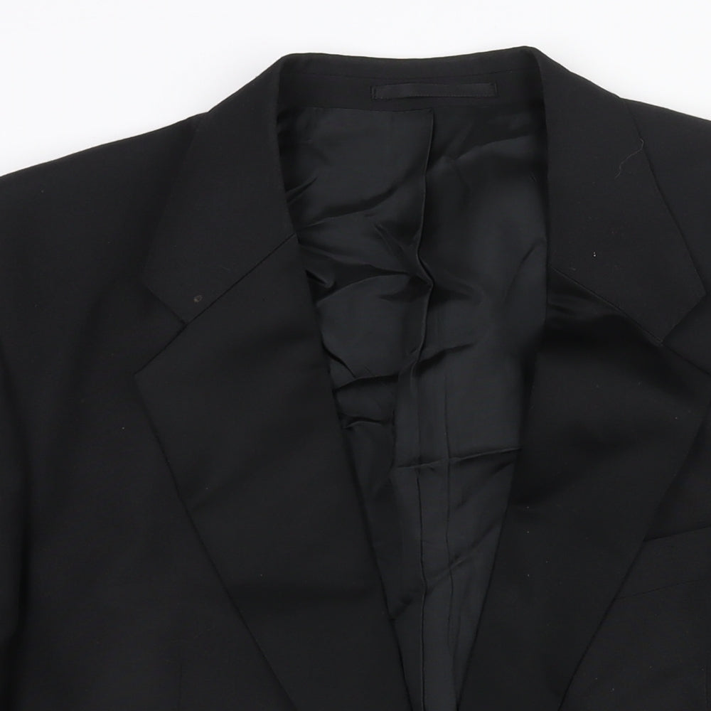 Mens UK Size 44 St Michael Regular Black Suit Tuxedo