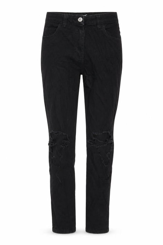 Womens UK Size 8 Parisian Regular Fit Tapered Black Jeans