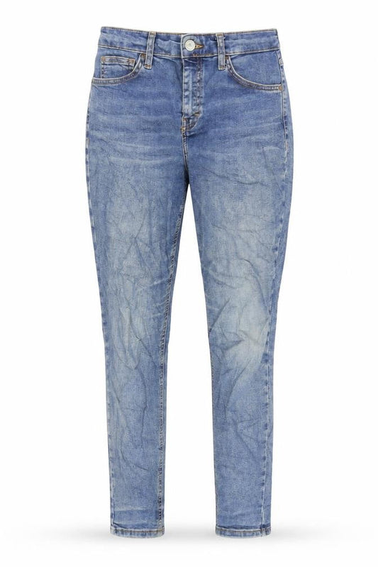 Womens UK Size 28 in Topshop Regular Fit Tapered Blue Jeans