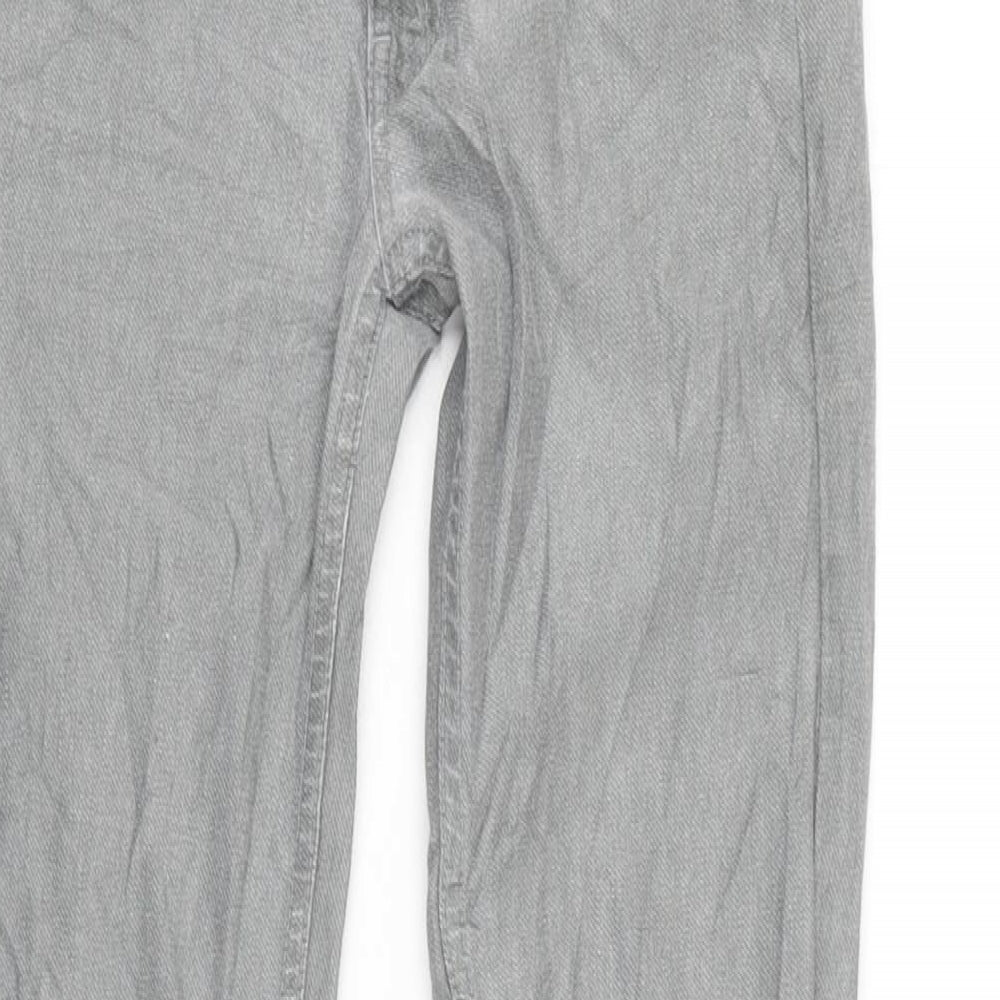 FC Womens Grey Cotton Blend Tapered Jeans Size 10 L31 in Regular Zip