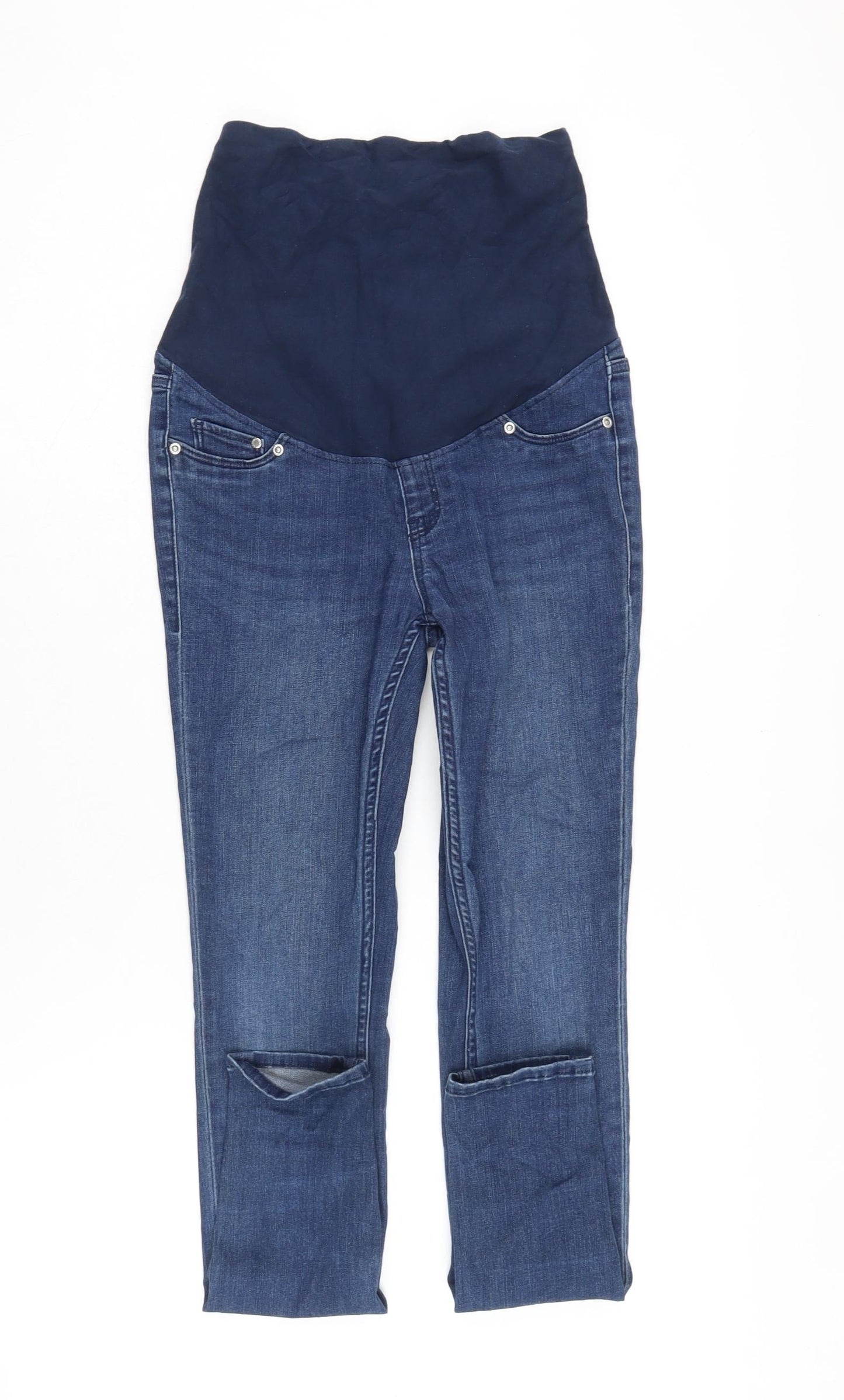 Womens UK Size S H&M Regular Fit Mom Blue Jeans
