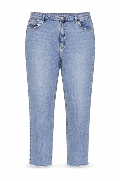 Womens UK Size 14 Denim & Co. Regular Fit Straight Blue Jeans