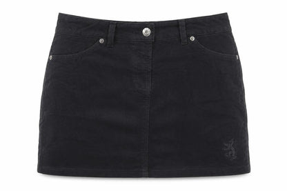 Pringle Womens Black Cotton Mini Skirt Size 10 Zip