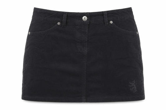 Pringle Womens Black Cotton Mini Skirt Size 10 Zip
