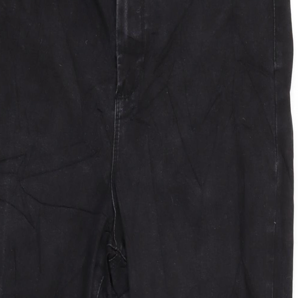 Denim & Co. Womens Grey Cotton Blend Tapered Jeans Size 20 L27 in Regular Zip