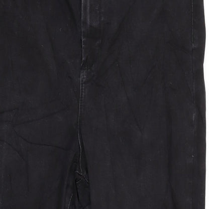 Denim & Co. Womens Grey Cotton Blend Tapered Jeans Size 20 L27 in Regular Zip