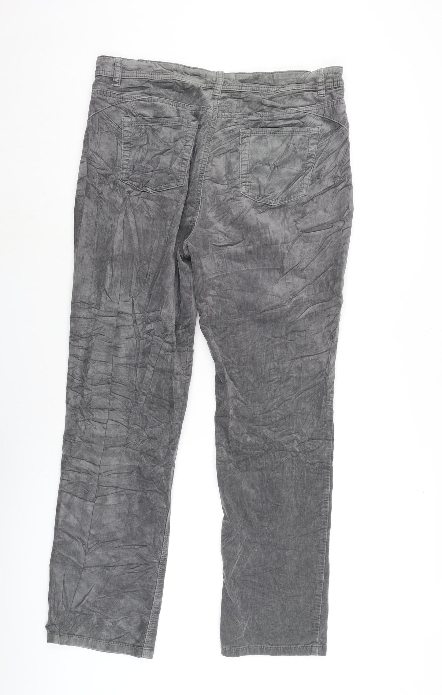 Womens UK Size 14 Marks and Spencer Regular Fit  Grey Trousers