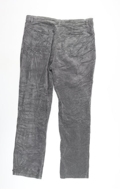 Womens UK Size 14 Marks and Spencer Regular Fit  Grey Trousers