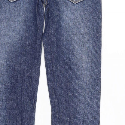 Levi's Womens Blue Cotton Skinny Jeans Size 26 in L28 in Regular Zip