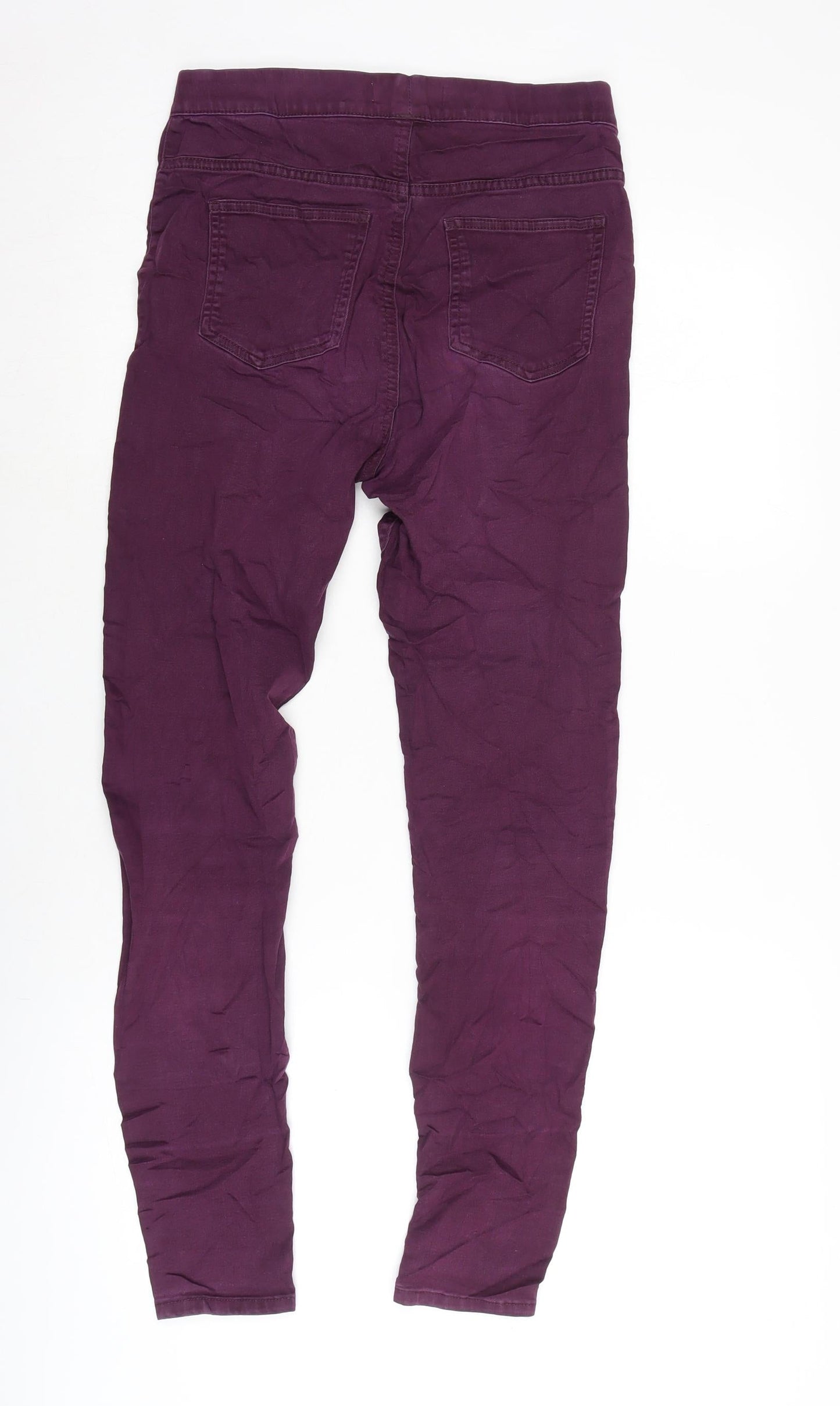 Womens UK Size 10 Marks and Spencer Regular Fit Jegging Purple Trousers