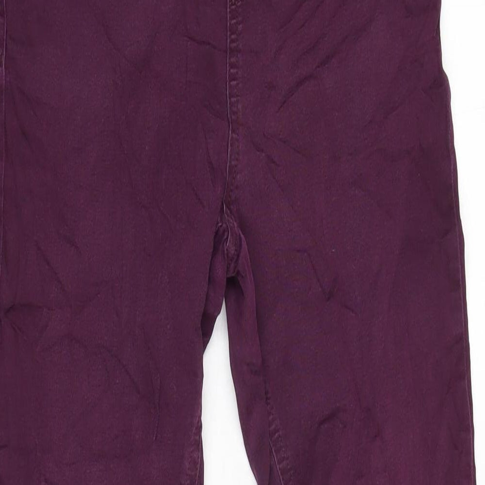 Womens UK Size 10 Marks and Spencer Regular Fit Jegging Purple Trousers