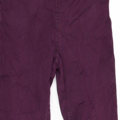 Womens UK Size 10 Marks and Spencer Regular Fit Jegging Purple Trousers