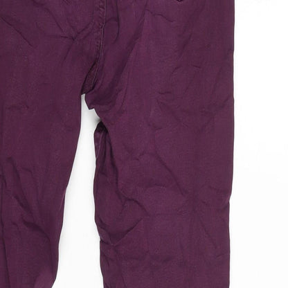 Womens UK Size 10 Marks and Spencer Regular Fit Jegging Purple Trousers