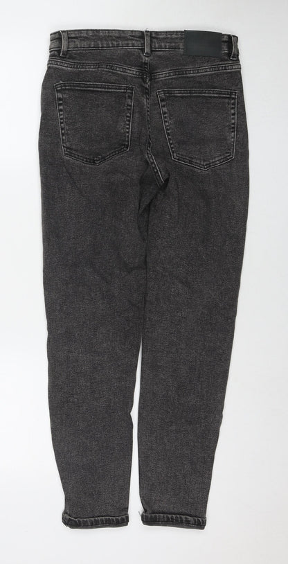 Pull&Bear Womens Grey Cotton Skinny Jeans Size 10 L28 in Regular Zip