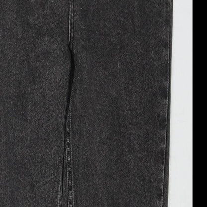 Pull&Bear Womens Grey Cotton Skinny Jeans Size 10 L28 in Regular Zip