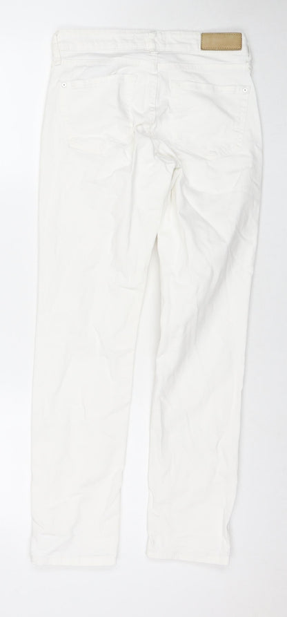 Womens UK Size 6 Marks and Spencer Regular Fit Skinny White Jeans
