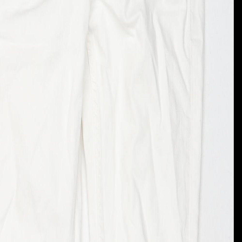 Womens UK Size 6 Marks and Spencer Regular Fit Skinny White Jeans