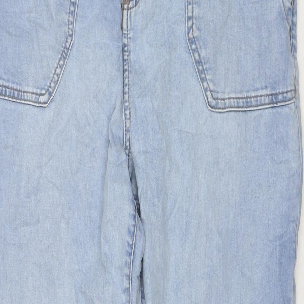 Womens UK Size 12 Marks and Spencer Regular Fit Tapered Blue Jeans