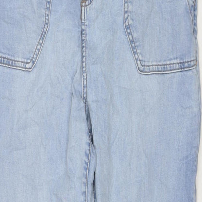 Womens UK Size 12 Marks and Spencer Regular Fit Tapered Blue Jeans