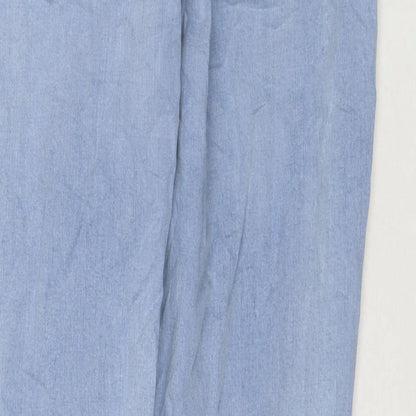 Womens UK Size 12 Marks and Spencer Regular Fit Tapered Blue Jeans