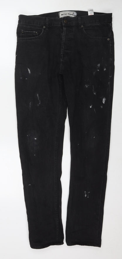 Mens UK Size 34 in Topman Regular Fit Skinny Blue Jeans
