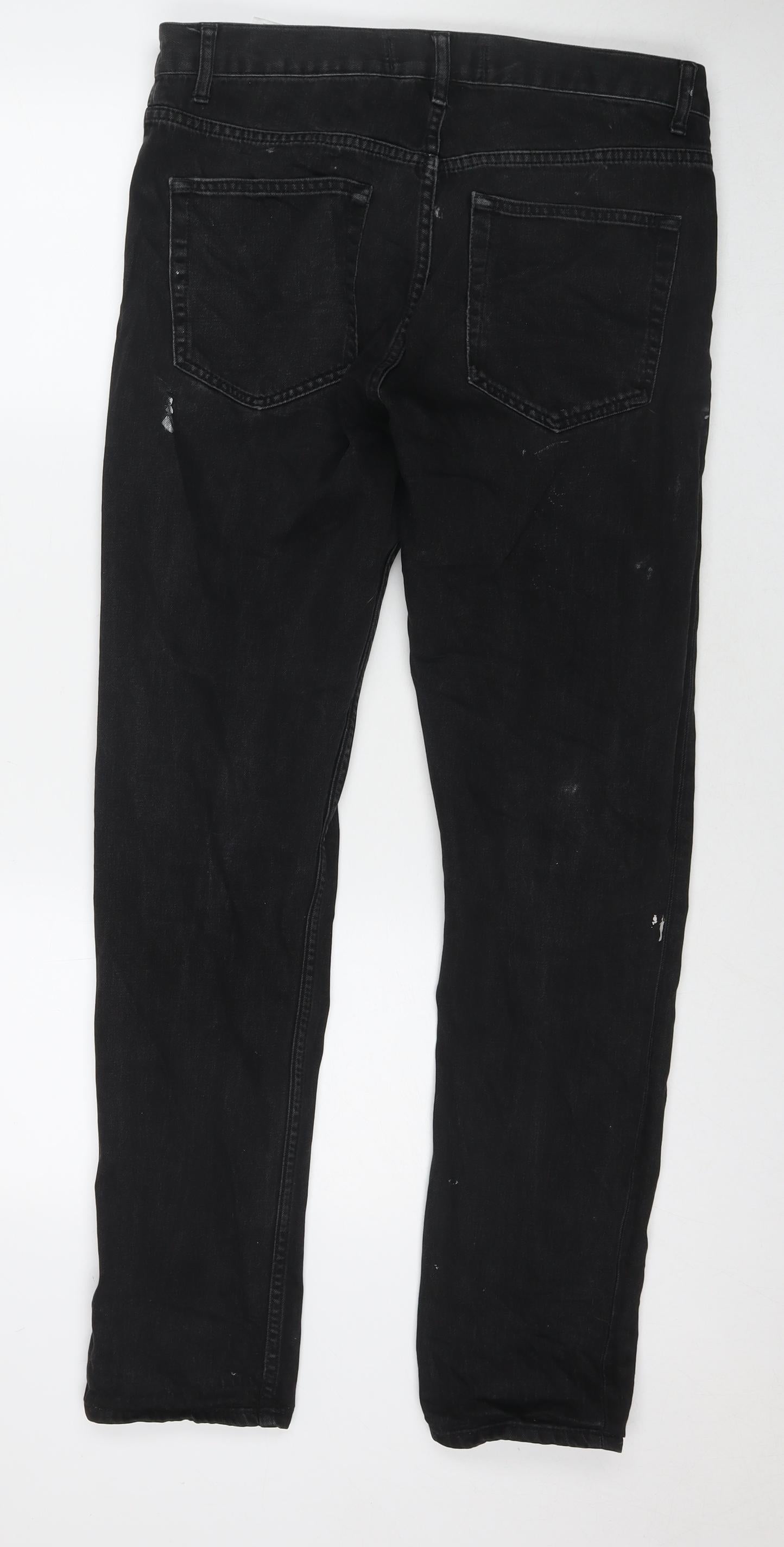 Mens UK Size 34 in Topman Regular Fit Skinny Blue Jeans