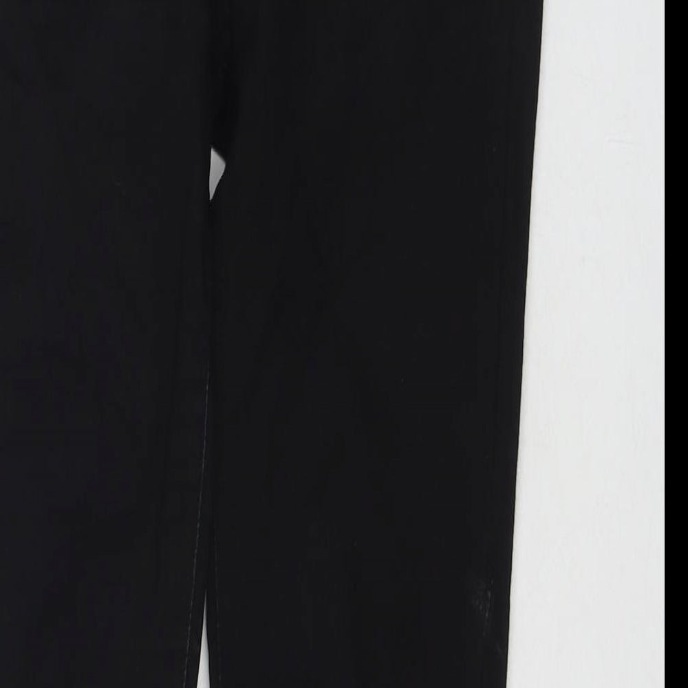 Zara Womens Black Cotton Skinny Jeans Size 8 L28 in Regular Zip