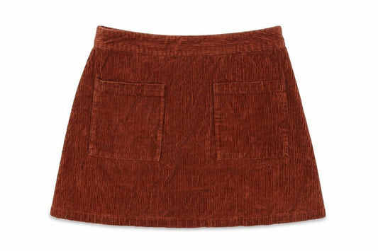 Womens UK Size L FOREVER 21 A-Line Corduroy Skirt