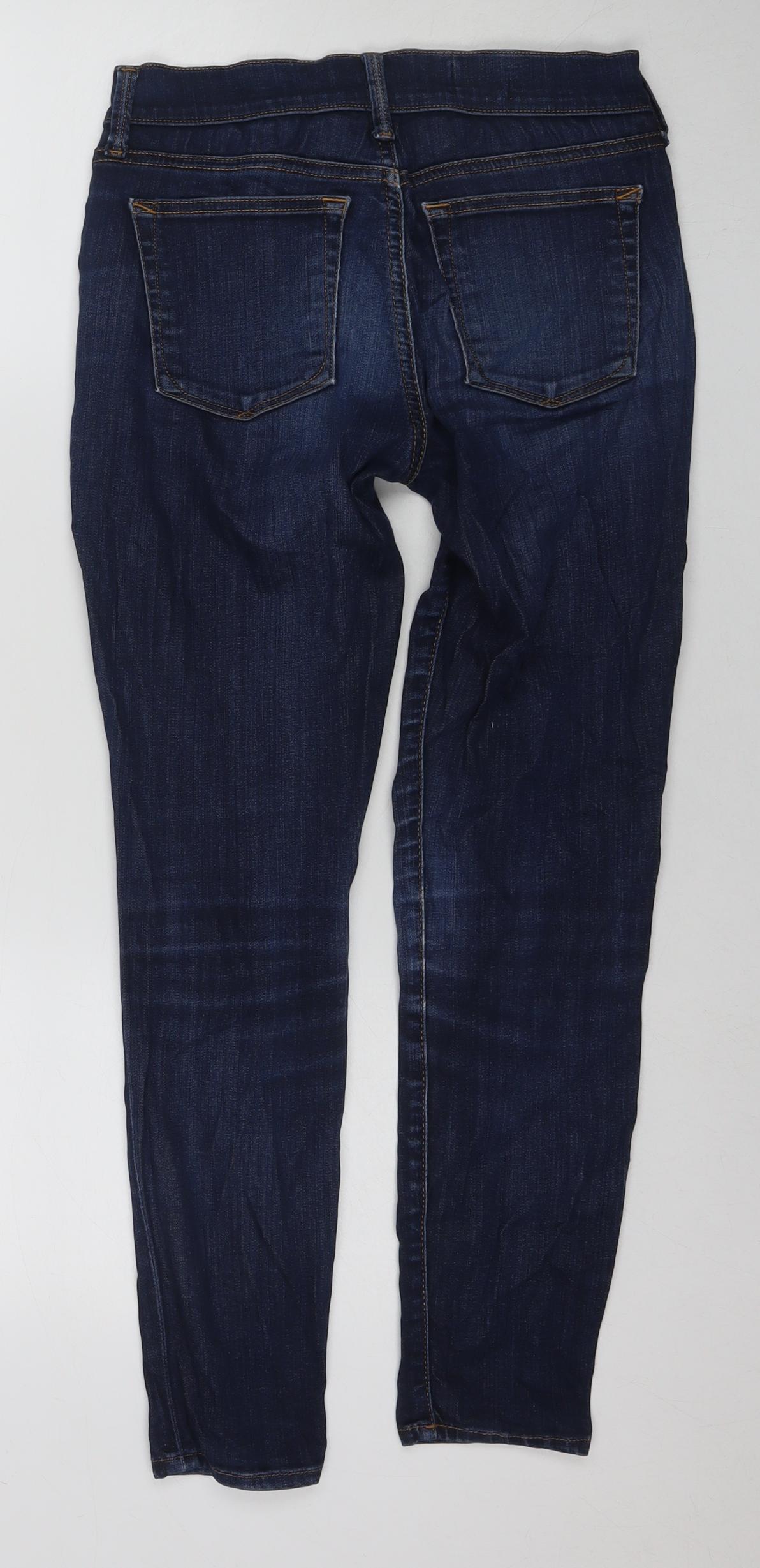 Gap Womens Blue Cotton Skinny Jeans Size 26 in L27 in Regular Zip