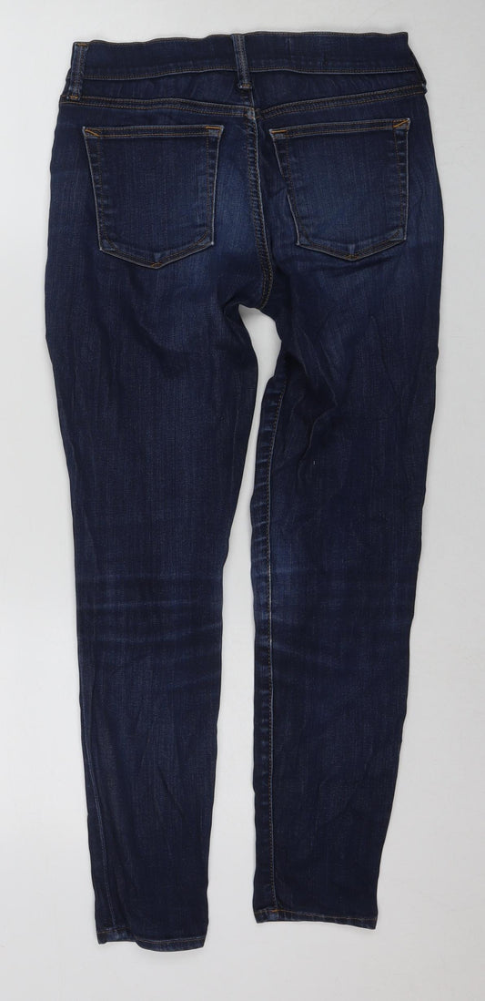 Gap Womens Blue Cotton Skinny Jeans Size 26 in L27 in Regular Zip