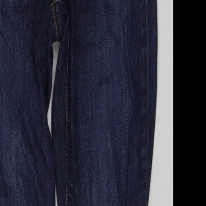 Gap Womens Blue Cotton Skinny Jeans Size 26 in L27 in Regular Zip