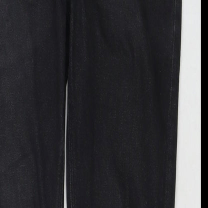 ASOS Mens Black Cotton Skinny Jeans Size 31 in L30 in Regular Zip